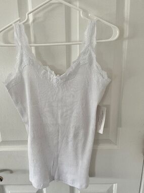 Cleo white tank top